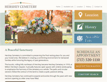 Tablet Screenshot of hersheycemetery.com